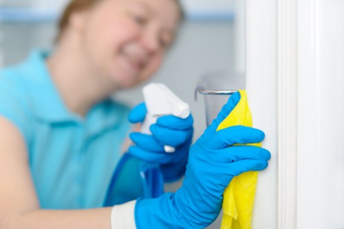 Commercial cleaner in Sutton maintaining an office or retail space