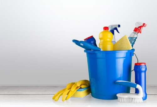 Cleaner using electrical equipment with careful attention to cable safety