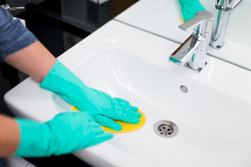 Detailed bathroom cleaning for a Sutton rental property